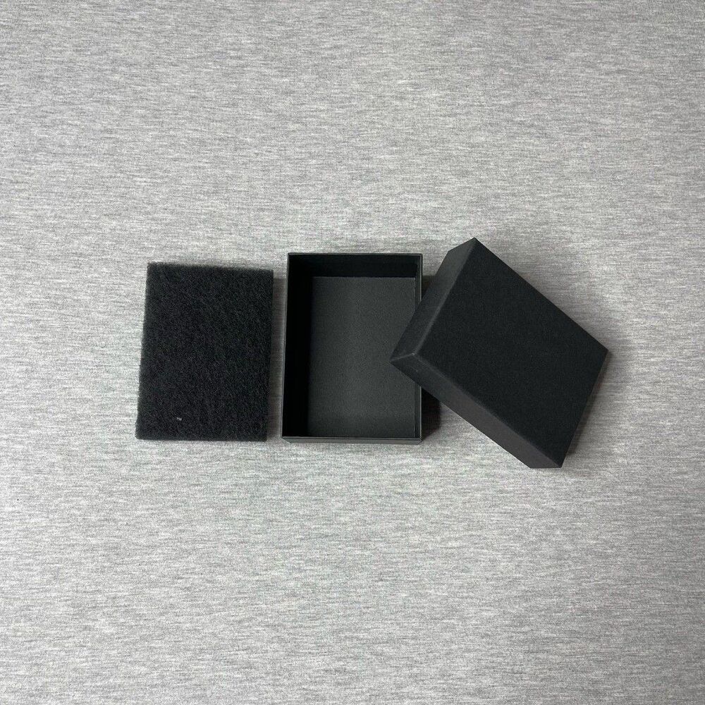 Macy’s Solid Black 5” x 3.5” Jewelry Necklace & Bracelet Gift Box